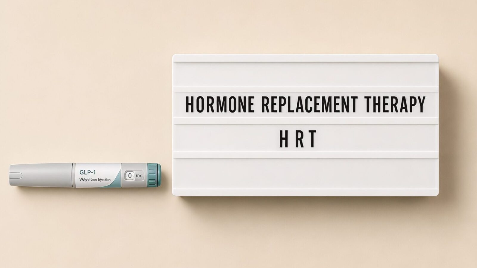 Can you take HRT with weight loss injections